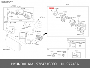 Болт крепления 976471G000 HYUNDAI KIA