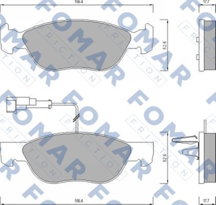 Колодки тормозные дисковые 51635081 ROULUNDS BRAKING