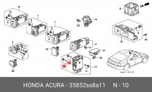 Лампа 35852SS8A11 HONDA