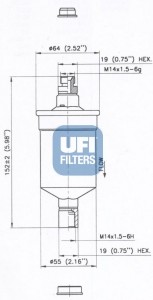 Топливный фильтр 31.675.00 UFI