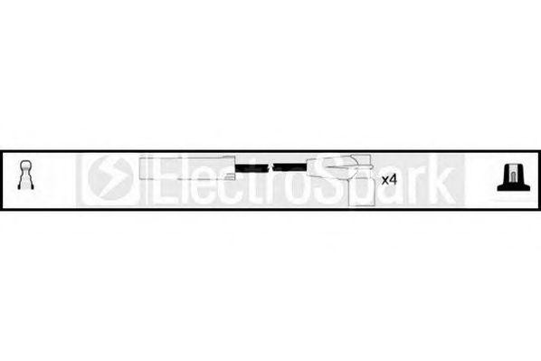 Ккомплект проводов зажигания OEK410 STANDARD