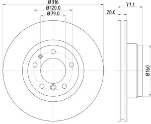Тормозной диск MDC832 MINTEX