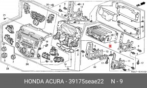 Магнитола 39175SEAE22 HONDA