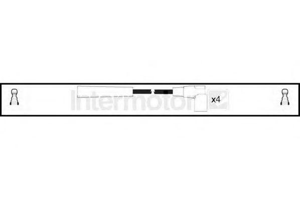 Ккомплект проводов зажигания 76021 STANDARD