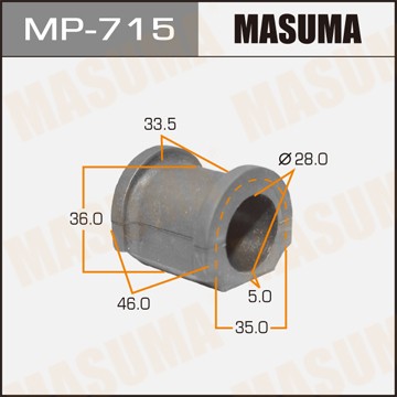 Втулка стабилизатора MP715 MASUMA