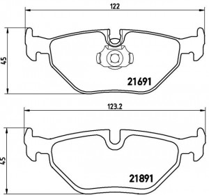 Комплект тормозных колодок, диско P06023 BREMBO