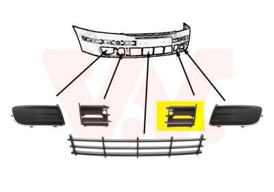 Решетка вентилятора, буфер 7622593 VAN WEZEL
