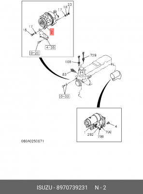 Регулятор генератора 8-97073-923-1 ISUZU