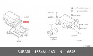 Воздушный фильтр 16546KA163 SUBARU