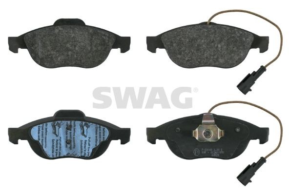 Комплект тормозных колодок, диско 74 91 6293 SWAG