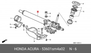 Рулевой механизм 53601SM4A02 HONDA