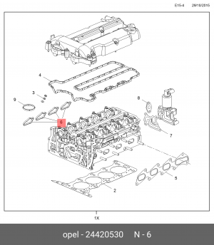 Прокладка, впускной коллектор 24420530 GENERAL MOTORS