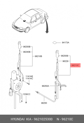 Антенна 9621025300 HYUNDAI KIA