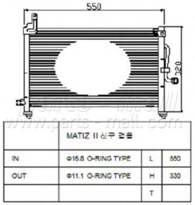 Радиатор кондиционера PXNCC-006 PMC PARTS MALL