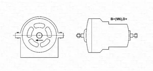 Генератор 943356498010 MAGNETI MARELLI