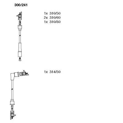 Ккомплект проводов зажигания 300241 BREMI