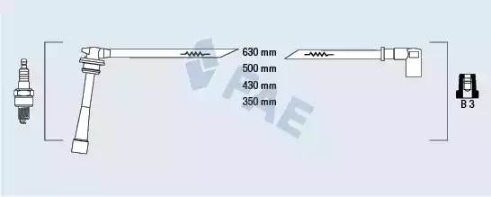Ккомплект проводов зажигания 85391 FAE