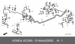 Тормозной шланг 01464S30000 HONDA