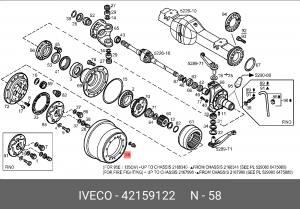 Тормозной барабан 42159122 IVECO