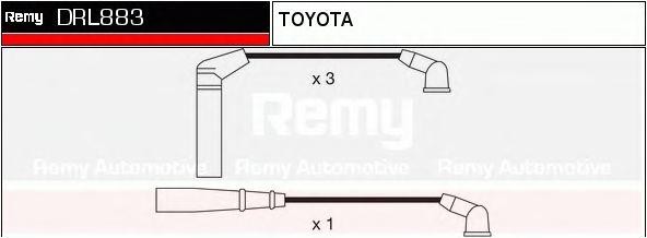 Ккомплект проводов зажигания DRL883 DELCO REMY