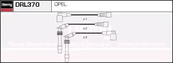 Ккомплект проводов зажигания DRL370 DELCO REMY