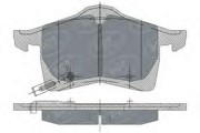Комплект тормозных колодок, диско SP243 SCT