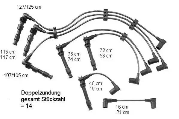 Ккомплект проводов зажигания ZEF601 BERU