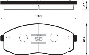 Колодки тормозные дисковые SP1176 SANGSIN