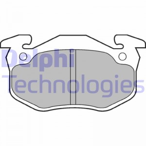 Комплект тормозных колодок, диско LP852 DELPHI