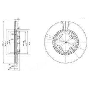 Тормозной диск BG3063 DELPHI
