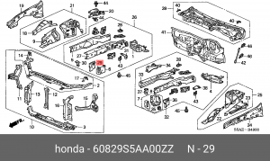 Деталь 60829S5AA00ZZ HONDA