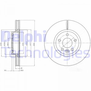 Диск тормозной BG4094 DELPHI