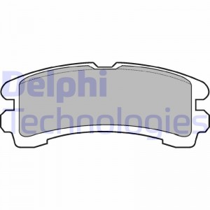 Комплект тормозных колодок, диско LP816 DELPHI
