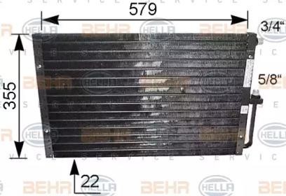 Конденсатор, кондиционер 8FC 351 039-091 HELLA