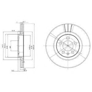 Тормозной диск BG3036 DELPHI