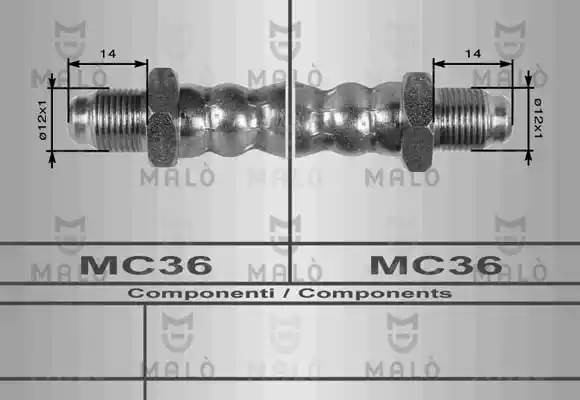 Шланг сцепления 8378 MALO
