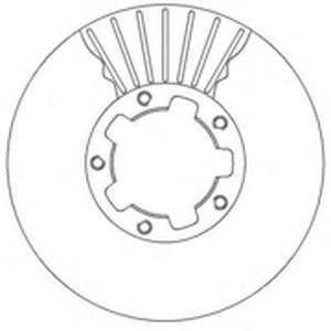 Тормозной диск 562247B BENDIX JURID
