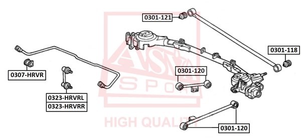 Рычаг подвески 0301-120 ASVA