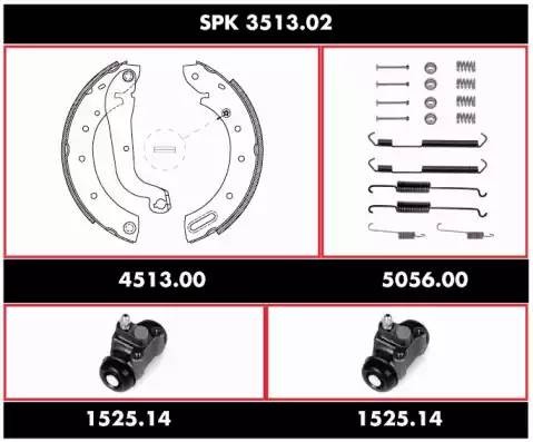 Комплект тормозных колодок SPK351302 REMSA