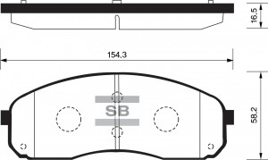 Колодки тормозные дисковые SP1177 SANGSIN