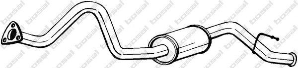Глушитель выхлопных газов конечный 281037 BOSAL