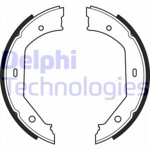 Комплект тормозных колодок, стояночная тормозная система LS1857 DELPHI