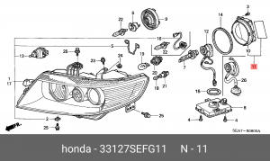 Деталь 33127SEFG11 HONDA