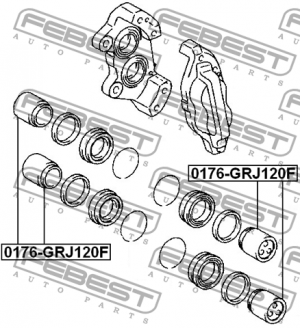 Поршень тормозного суппорта 0176-GRJ120F FEBEST