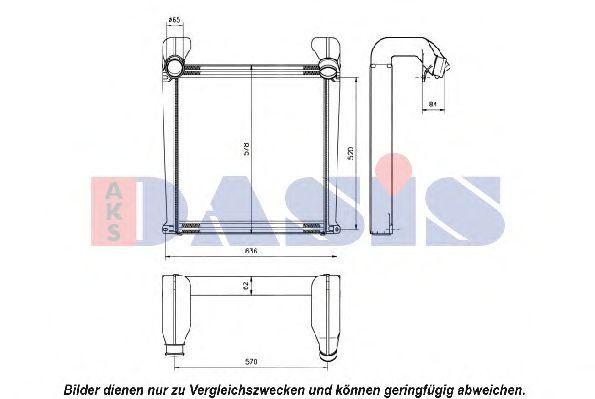 Интеркулер 267310N AKS DASIS