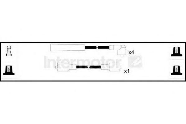 Ккомплект проводов зажигания 76004 STANDARD
