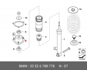 Опора амортизатора подвески 33 52 6 788 778 BMW