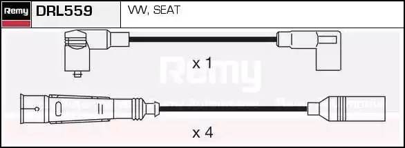 Ккомплект проводов зажигания DRL559 DELCO REMY