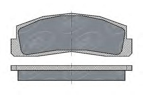 Колодки тормозные дисковые SP179 SCT