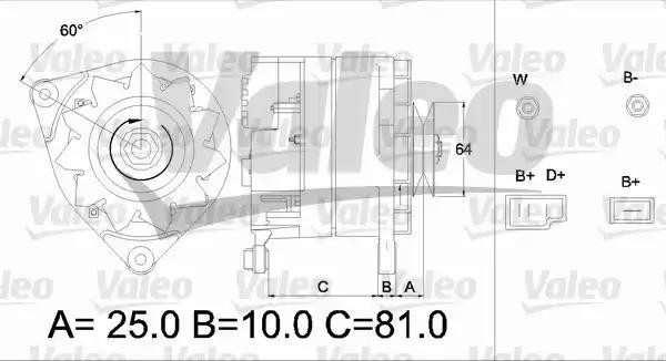 Генератор 436179 VALEO PHC